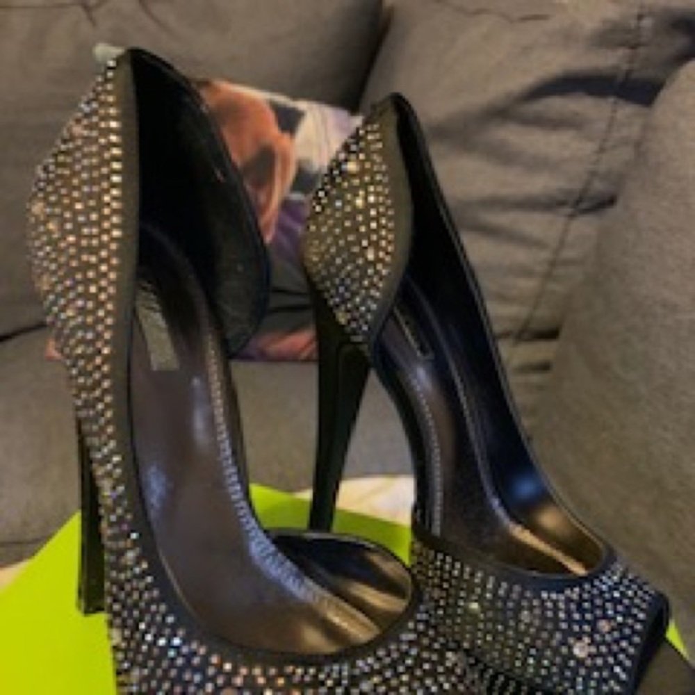 Wild pair sparkle high heels